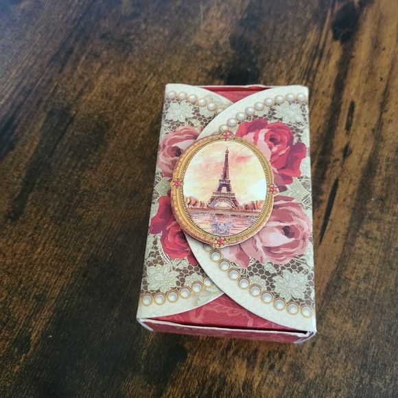 Punch Studio Red and Gold Eiffel Tower Bath Accessory - Picture 2 of 6